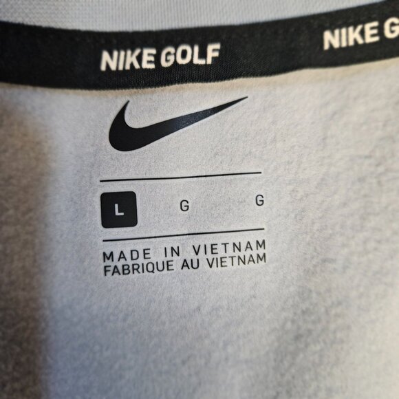 Mens Nike Golf Therma Fit Half-Zip Pullover Shirt Large Gray Lightweight Warm - Picture 11 of 14
